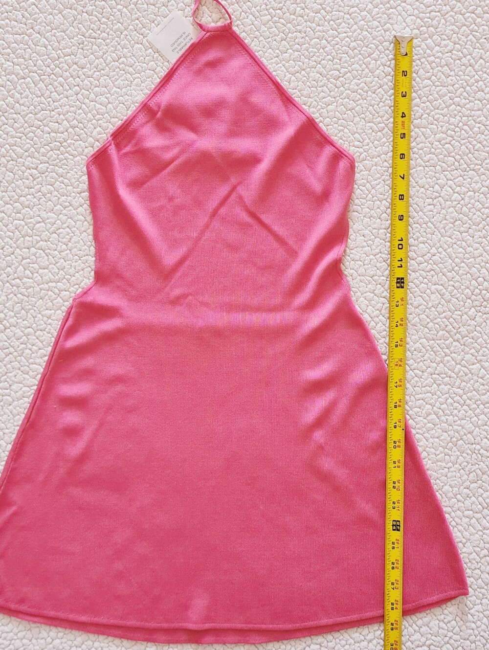CULT GAIA Leslie Knit Halter Dress In Pink Blossom Size L Org $318 - Picture 12 of 12